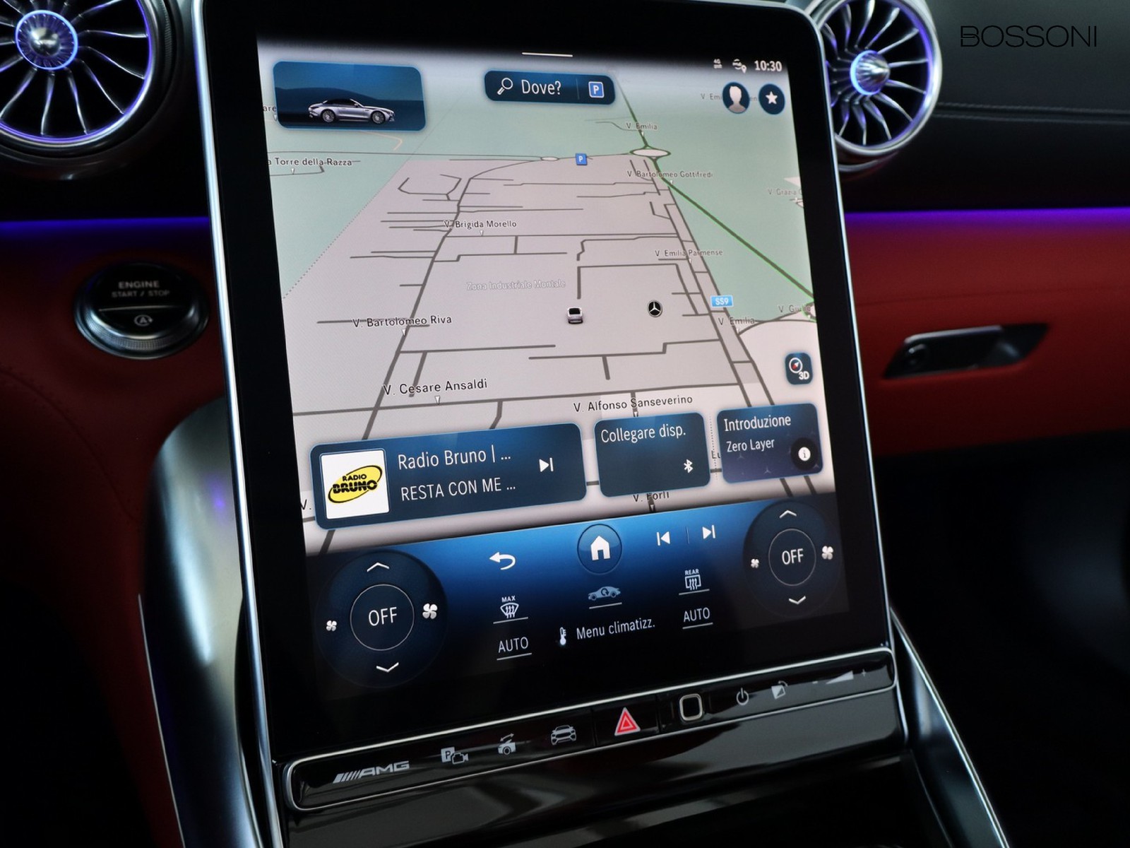 10 - AMG SL amg roadster 55 v8 tribute edition argento/rosso 4matic+