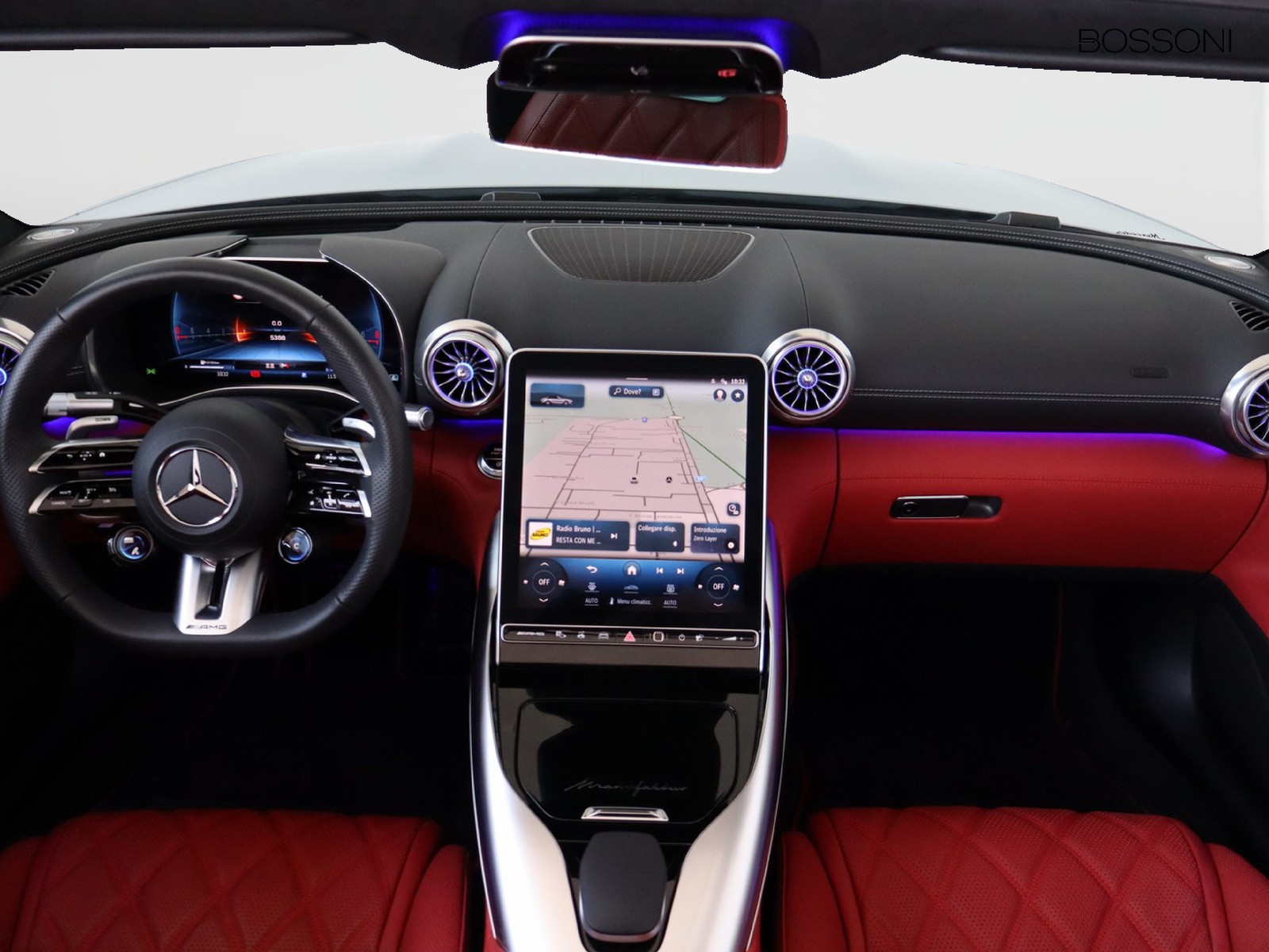 14 - AMG SL amg roadster 55 v8 tribute edition argento/rosso 4matic+