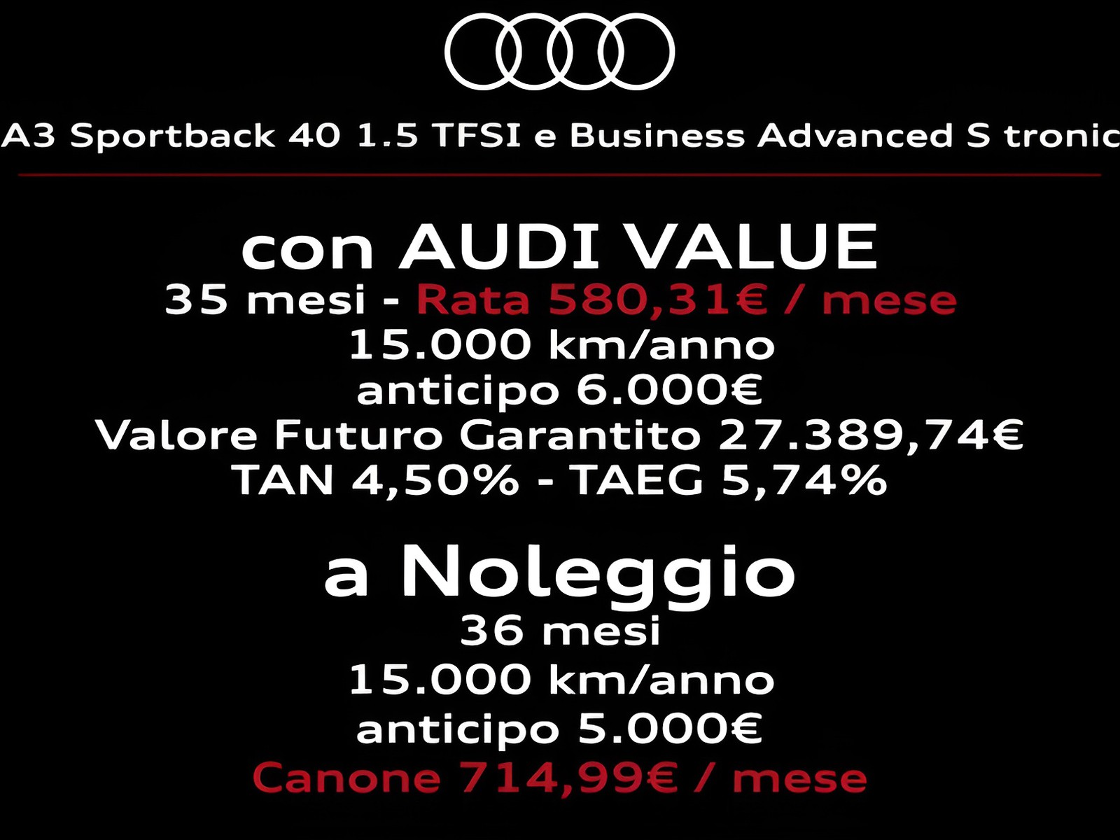 2 - Audi A3 sportback 1.5 tfsi e 204cv business advanced s tronic