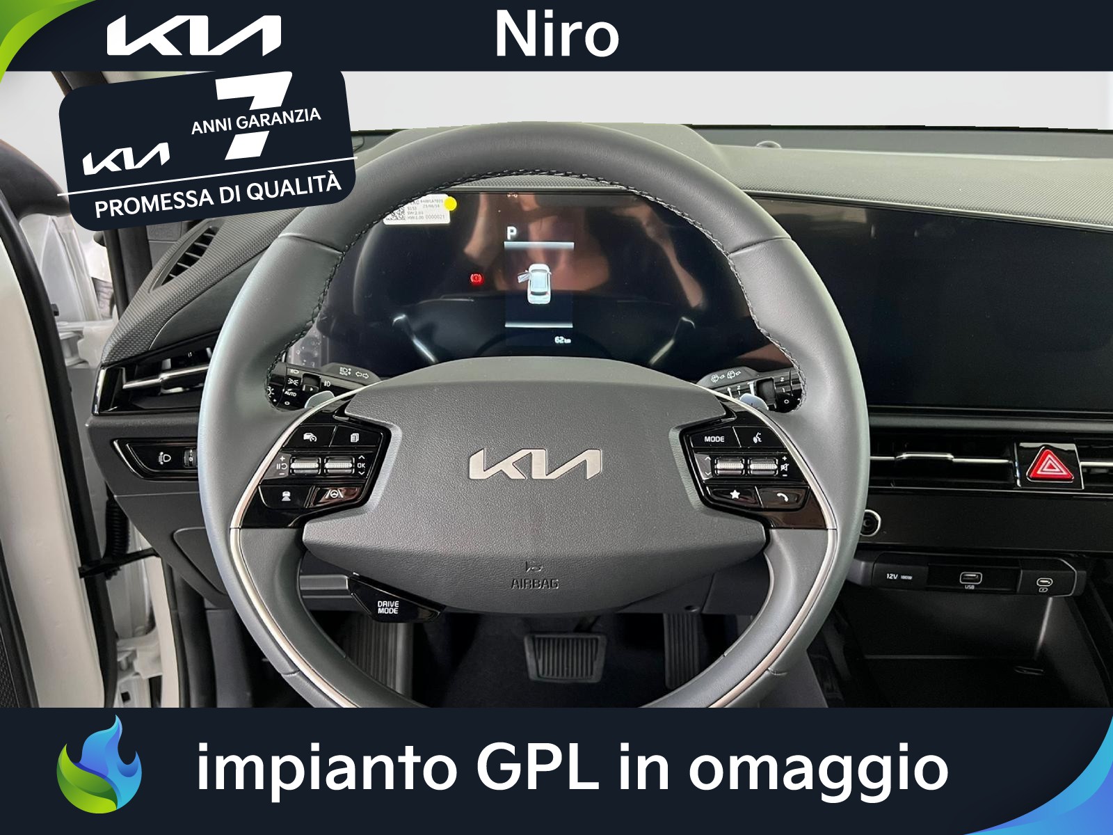 9 - Kia Niro 1.6 gdi hev tri-fuel 126cv style dct6