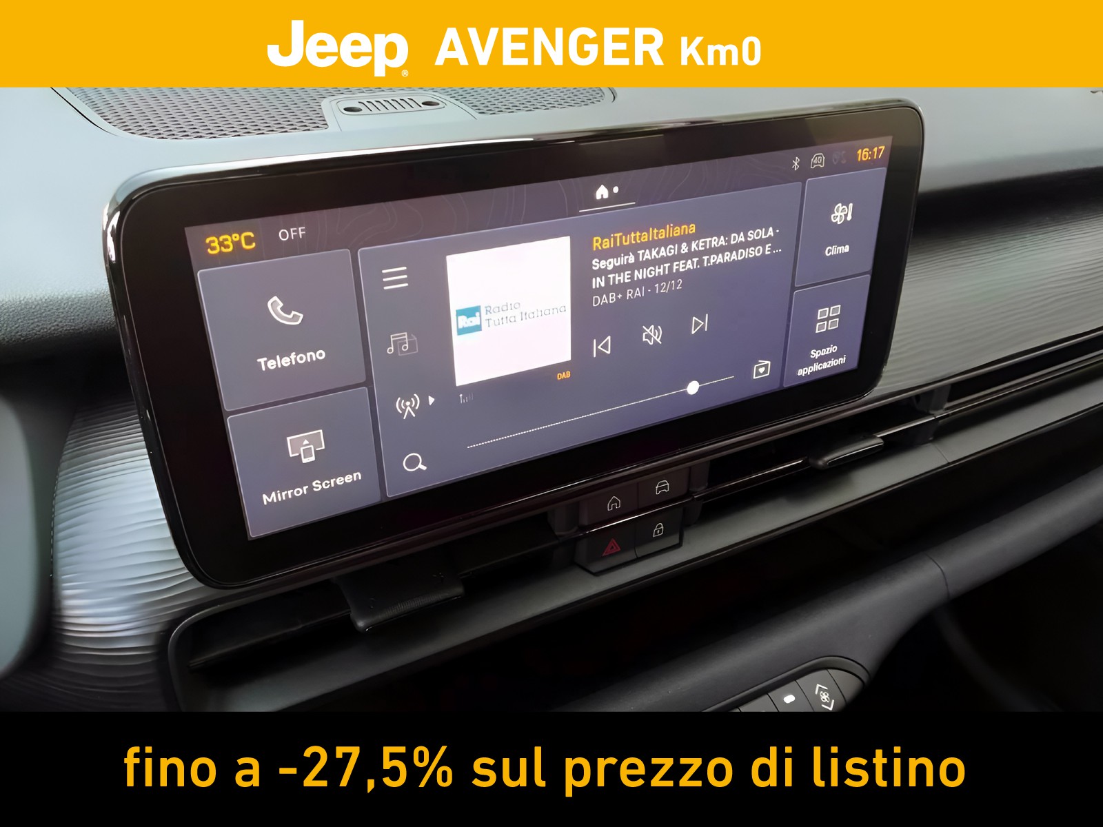 11 - Jeep Avenger 1.2 turbo 100cv altitude fwd