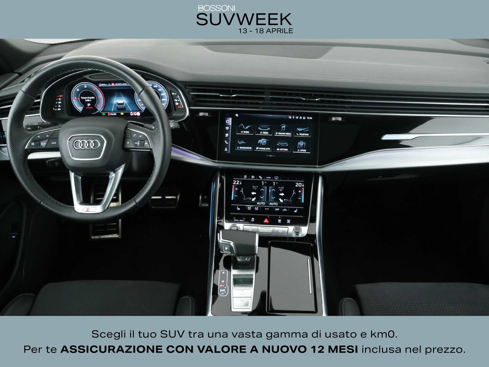 17 - Audi Q8 3.0 v6 tdi mhev 286cv s line edition quattro